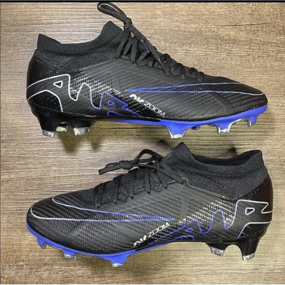 Nike Mercurial Vapor 15 Pro FG Soccer Cleats Men Size 6.5 / Women Size 8 Black